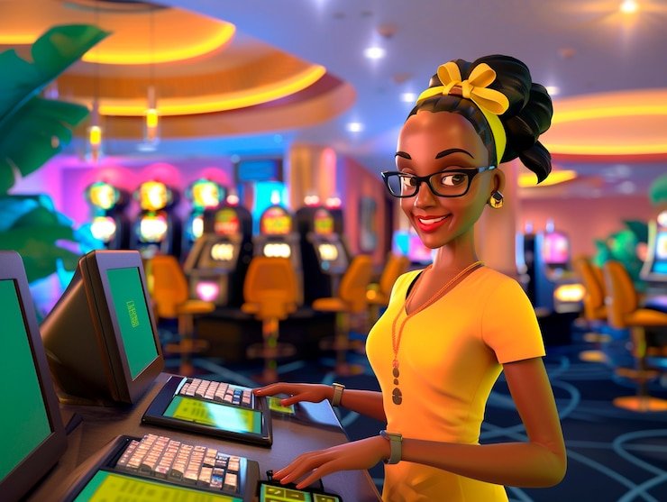 Live casino dealer and gaming table on data kl